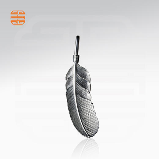 玺匠金铺《羽毛》足银999 吊坠挂坠生日礼物 商品图1