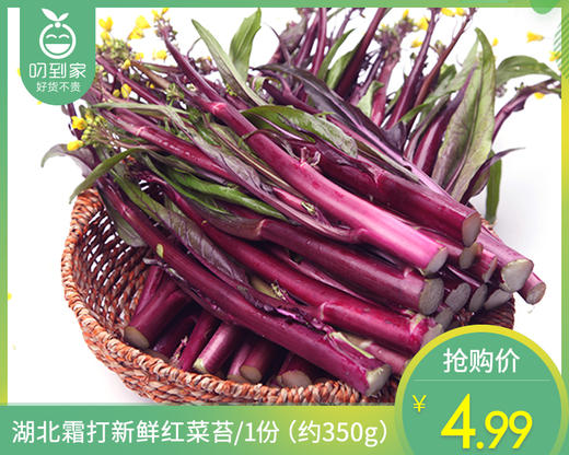 湖北霜打新鲜红菜苔/1份（约350g） 商品图0