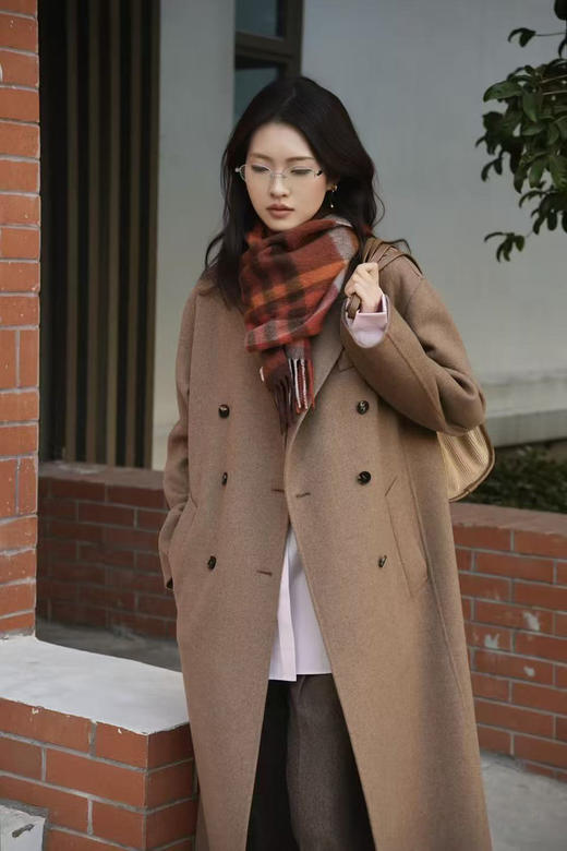 【高品质私服】【IC格纹围巾】甄选百分百山羊绒，轻盈如云，绵软亲肤N1628-CC【无标出货 介意慎拍】 商品图2