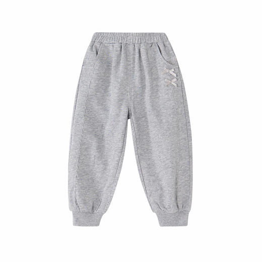 笛莎Deesha 童装女童裤子2026春新款甜美蝴蝶结长裤 商品图4