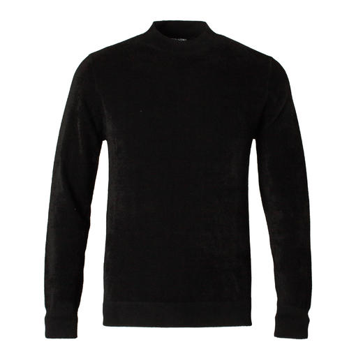 Marco Azzali 黑色半高领针织衫 KK55163B2 商品图0