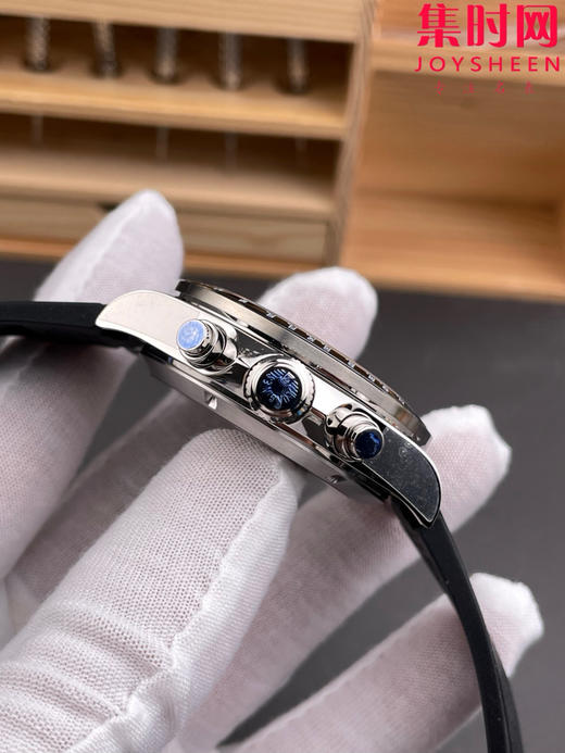 AF浪琴康卡斯计时系列 康卡斯悦动计时 男士腕表 胶带款 表径42mm 商品图5