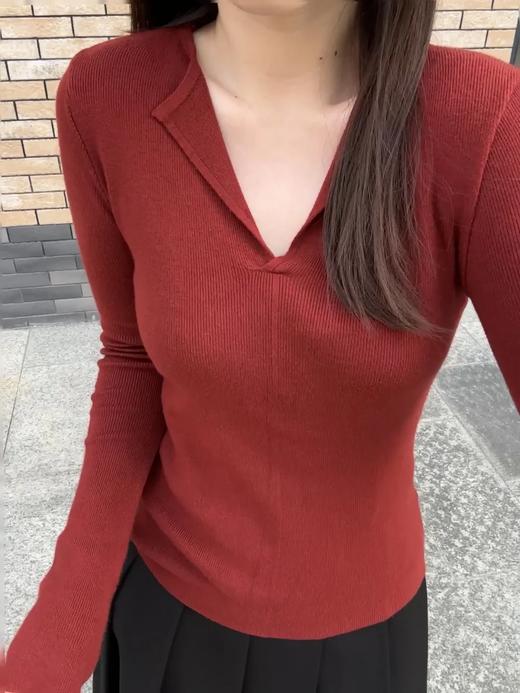 <曾小咸推荐>纯欲辣妹V领长袖 日常109/件 活动价59.99！！【最后一点现货，卖完下架】 商品图6