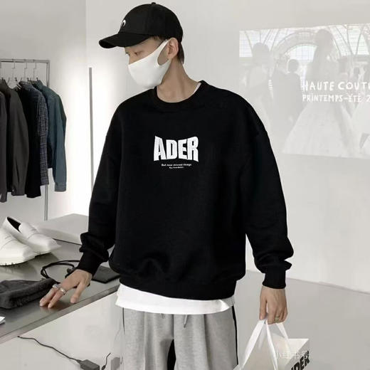 特价出！不退换！韩国ader加绒加厚刺绣卫衣 商品图10