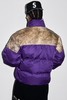 Supreme  25FW LEATHER YOKE PUFFER JACKET皮革拼接拉链羽绒服外套 商品缩略图1