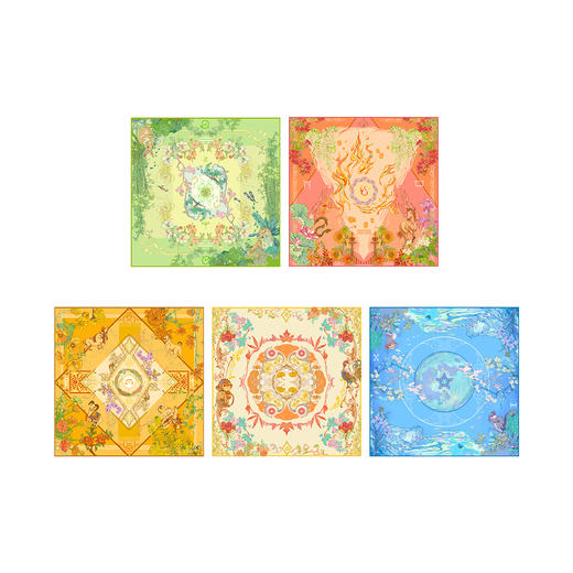 五行系列丝巾 商品图0