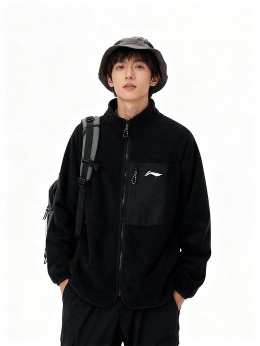 官方授权正版 李宁/Li-Ning 全场景运动情侣超柔双面摇粒绒抓绒衣外套/马甲 商品图3