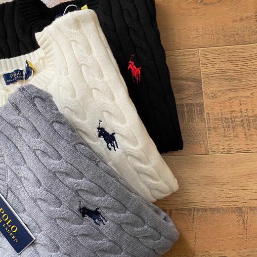 拉夫劳伦情侣款经典绞花针织衫 商品图5