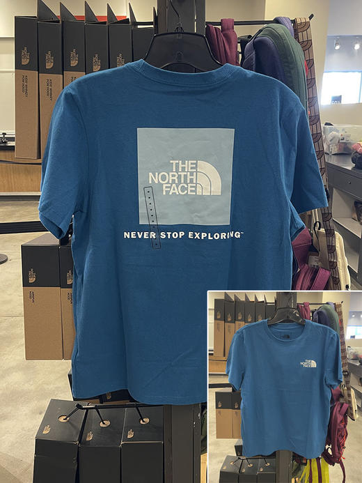 THE NORTH FACE/北面 女士纯棉字母LOGO圆领短袖休闲T恤 商品图3