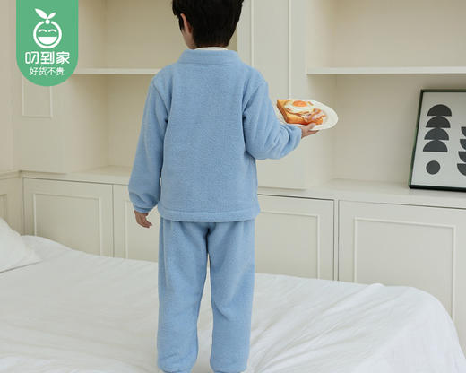 【预售-12月26日配送】Disney迪士尼泡芙棉儿童家居服（主旋律米奇-浅蓝色）/1套（150码，适合40-50kg） 商品图4