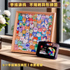 小猫猫咪木质diy拼图手绘涂色手工相框摆件儿童卡通异形拼图玩具 商品缩略图0