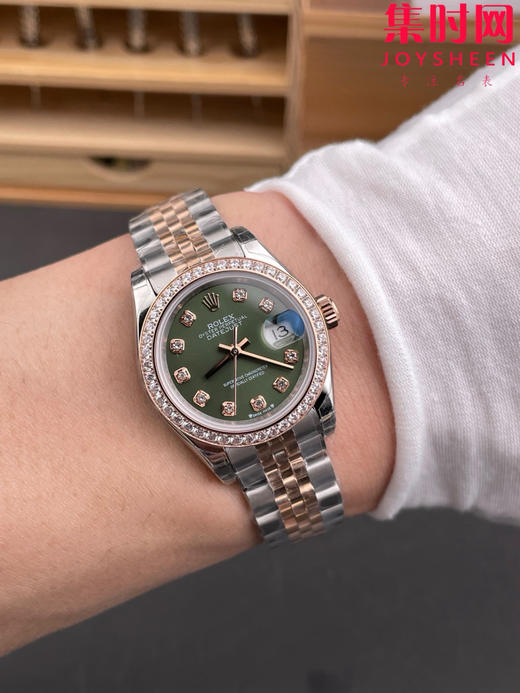 Rolex劳力士GS日志型系列 女款28mm GS日志28系列 白盘钻面 2671机 五珠带 女士腕表 商品图8