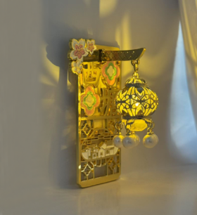 窗映灯影磁贴-西塘