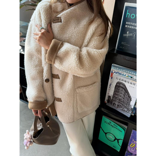 2512314    无领 颗粒羊毛🐑 双面外套 商品图9