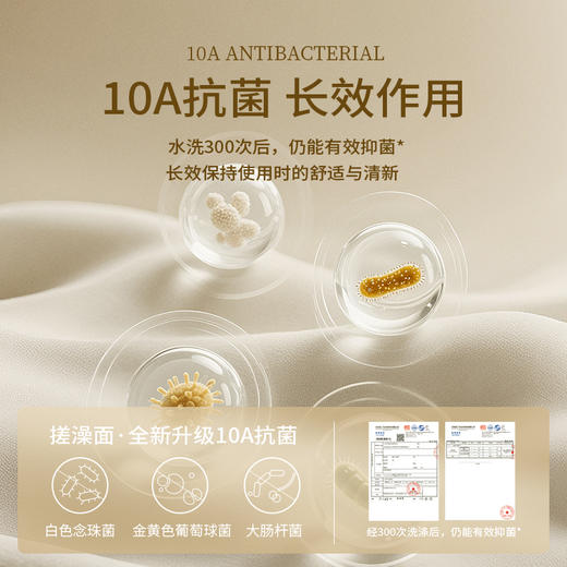 10A抗菌本棉浴花搓澡巾 商品图2