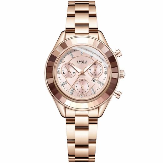 【复古经典❗️瑞士防水石英表】星光闪耀的腕间秘密，璀璨皓钻典雅轻奢，日常生活防水，茵浪手表潮流时尚个性防水石英女表QQ情人节礼物男女朋友 商品图4