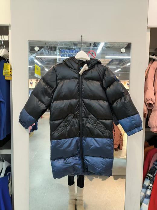 班尼路 男童下摆拼色有帽羽绒外套199元（线上线下同步在售，不一定有货，介意勿拍）434407-NT 商品图0