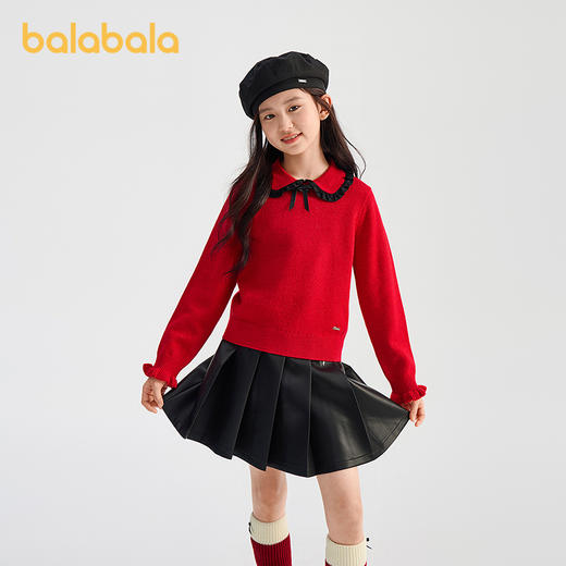 【商场同款】巴拉巴拉童装儿童毛衫女童2026新款春新年针织衫甜美 商品图0