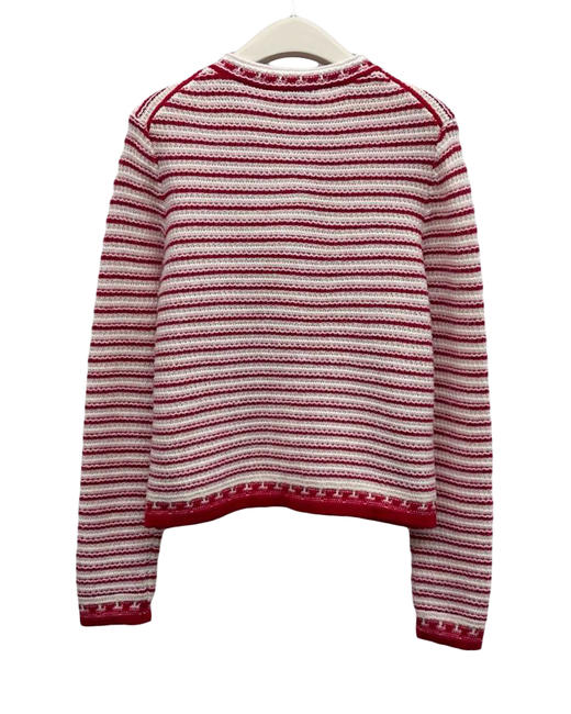 女款条纹针织开衫毛衣ho010 商品图1