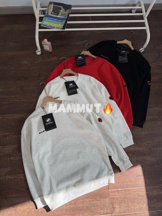 猛犸象红标秋冬经典圆领加绒加厚套头卫衣 商品图0