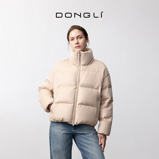 东黎 • 女士冬季短款羊绒面料羽绒服 5345 商品图4