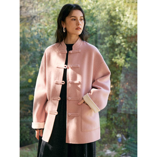 HeyDress新中式宽松立领毛呢外套 商品图3