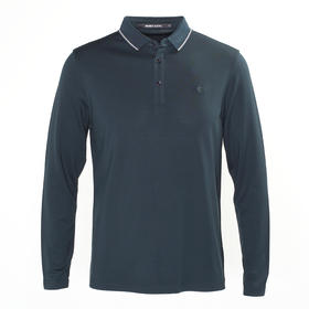 Marco Azzali 墨绿POLO领长T TC57238A7