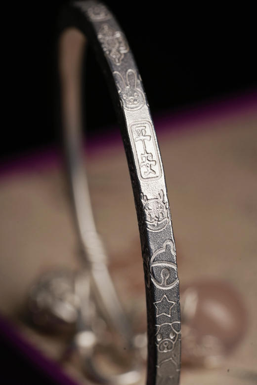 月历银｜粉水晶足银镯（预售一周发货） 商品图9