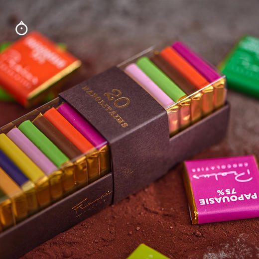 企鹅市集|法国Pralus普阿鲁斯巧克力 单源产地 10产地20小片品鉴组合 礼盒装100g 商品图5