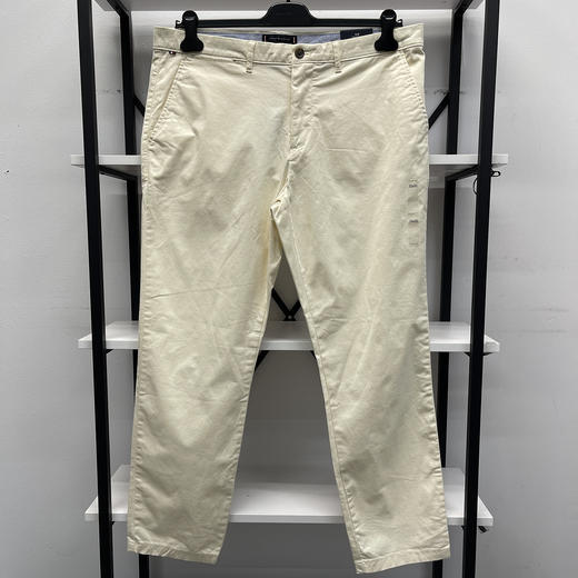 TOMMY HILFIGER/汤米 男士棉混纺春秋透气修身微弹通勤休闲长裤 商品图0