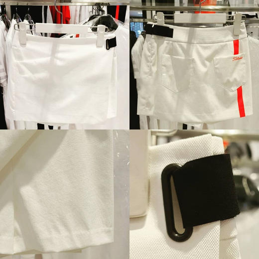 Tit家春夏季女士新款一片式印花撞色短裙来了！果然tit韩版短裙才是高球运动永远的经典！！！亮丽饱满的橘调红与纯白撞色，搭配黑色弹力带，提亮显白YYDS！ 商品图1