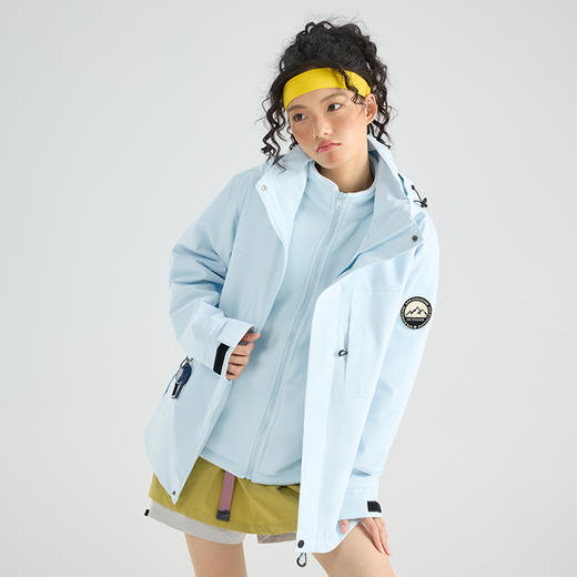 LUCKY DEER/幸运鹿情侣款山系保暖防泼水透气三合一户外风衣96892 商品图3