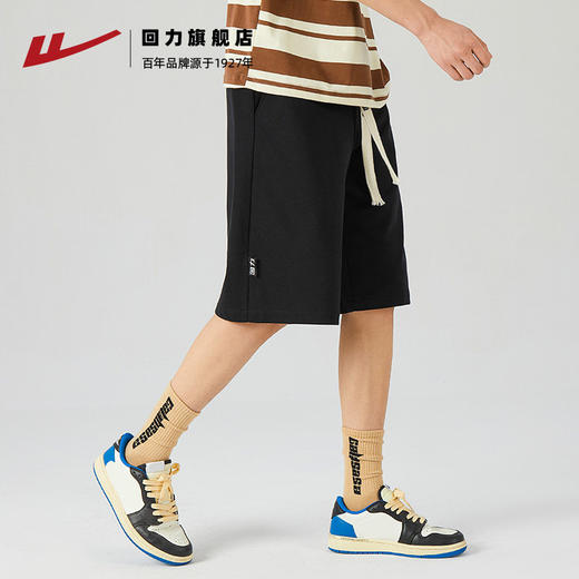 回力短裤男夏季薄款透气2025新款潮牌五分裤男士宽松休闲运动短裤 商品图2