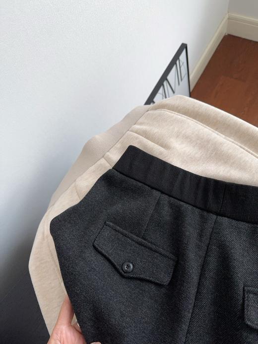 高端醋酸羊毛休闲窄版直筒裤，小个子针织裤毛呢裤 商品图8