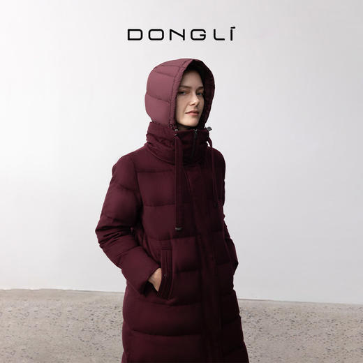 东黎 •  女士冬季长款羊绒面料羽绒服 3787 商品图7
