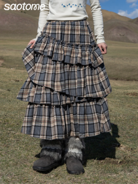 早乙女惠子saotome/STMBQ14064/不规则裙摆蛋糕裙