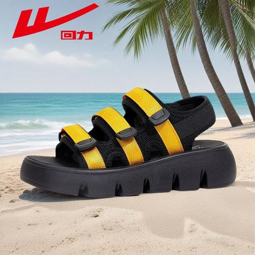 回力凉鞋女2025夏季ins潮厚底显高魔术贴休闲运动沙滩凉鞋子女款 商品图6