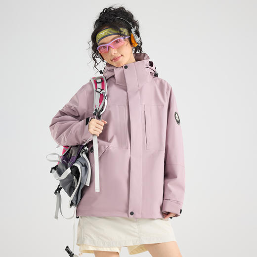 LUCKY DEER/幸运鹿情侣款山系保暖防泼水透气三合一户外风衣96892 商品图4