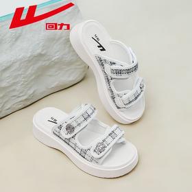 回力拖鞋女鞋外出夏季时尚软底百搭凉鞋休闲厚底配裙子凉拖鞋子女