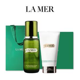 【全球购A义乌】送礼盒礼袋 LAMER海蓝之谜精粹水150ml+海蓝之谜洗面奶125ml