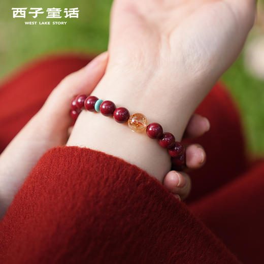 【预售3-5天】灵隐文创 紫金砂手串女生本命年转运护身手链 商品图2