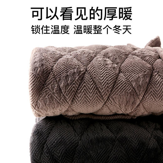 爱帝男士冬款睡衣三层夹棉加厚加绒保暖家居服套装 商品图7