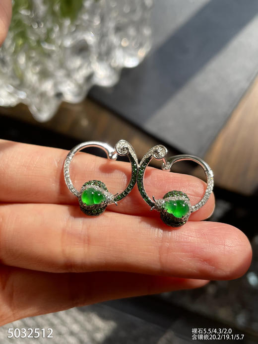 5032512，葫芦耳钉。具体价格微信咨询 商品图3