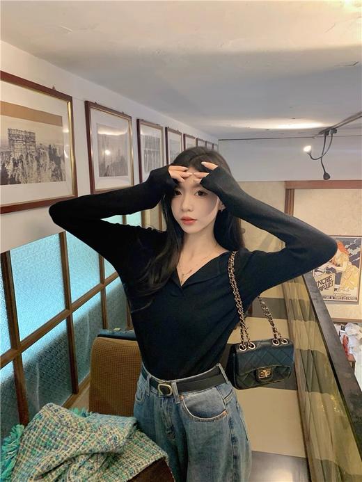 <曾小咸推荐>纯欲辣妹V领长袖 日常109/件 活动价59.99！！【最后一点现货，卖完下架】 商品图11