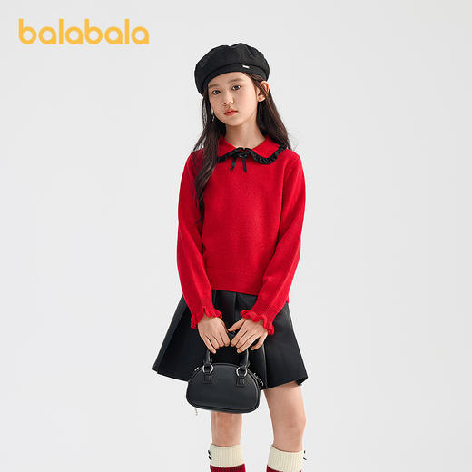【商场同款】巴拉巴拉童装儿童毛衫女童2026新款春新年针织衫甜美 商品图1