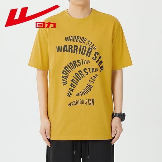 回力纯棉短袖t恤男夏季新款宽松圆领薄款上衣潮牌字母印花半袖T恤 商品图4