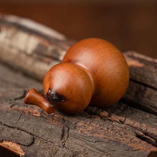 高品质天然雷击枣木玄真葫芦立体手把件木小葫芦摆件文玩 商品图2