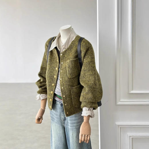 秋冬新款纯羊毛双面绒呢子大衣女中长款宽松毛呢外套时髦小香风 商品图1