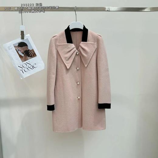 34BAR233223#蝴蝶领呢大衣 商品图0