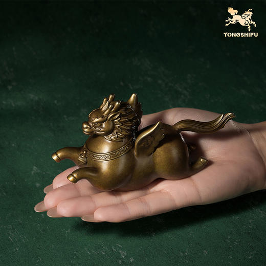 铜师傅《萌版龙马（上新了故宫联名）》客厅桌面生肖马摆件吉祥物 商品图4